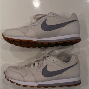 White and Gray Nike MD Runners 2. Good condition!!